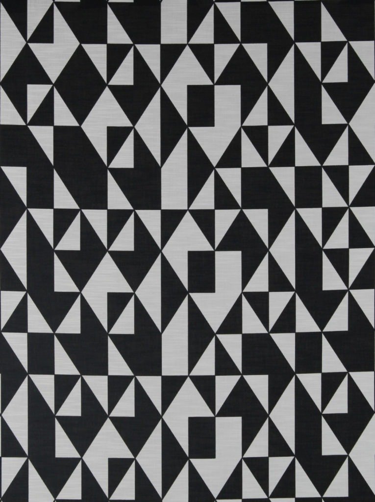 Läs mer om artikeln Nyström Persia Salmiak S, linnetyg med grafiskt mönster. 150 cm