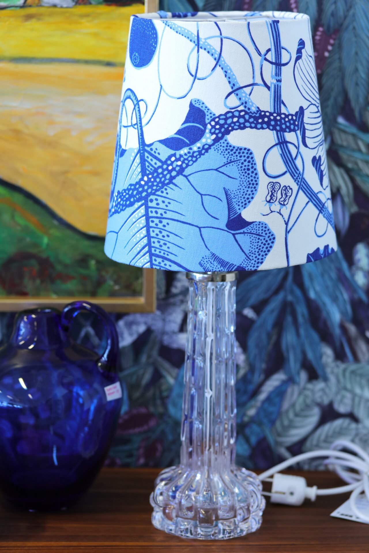 Läs mer om artikeln Lampskärm i linnetyget La Plata Josef Frank för Svenskt Tenn. 26 cm ø