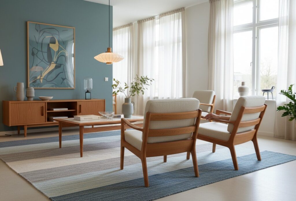 Loungefåtölj Senator i teak av Ole Wanscher