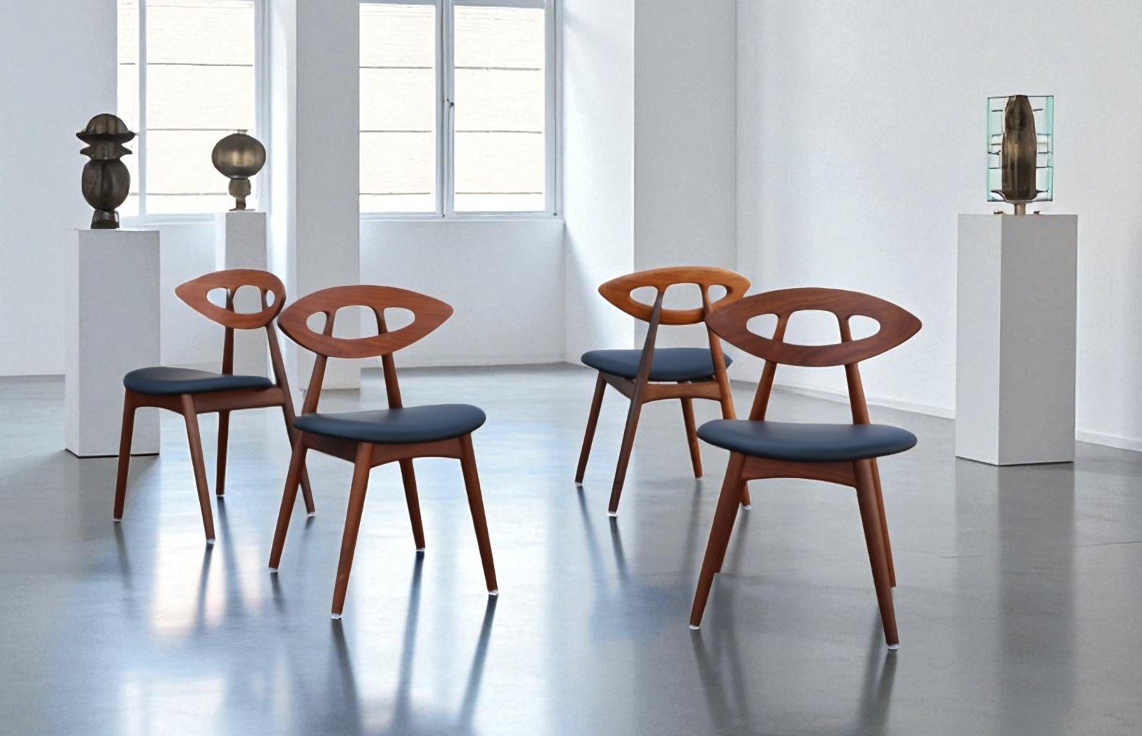 Läs mer om artikeln Ejvind A. Johansson stol Ögat i teak. 50 cm bred