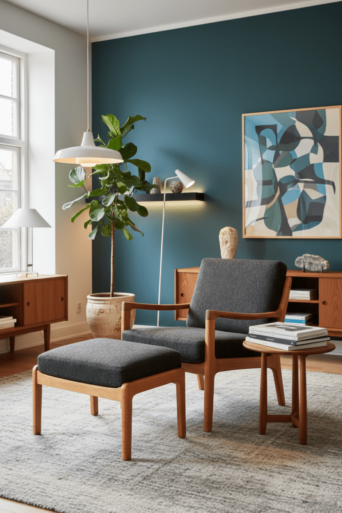 Loungefåtölj Senator i teak av Ole Wanscher