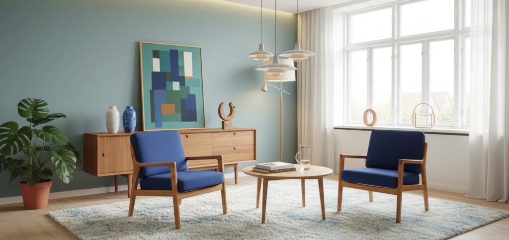 Loungefåtölj Senator i teak av Ole Wanscher