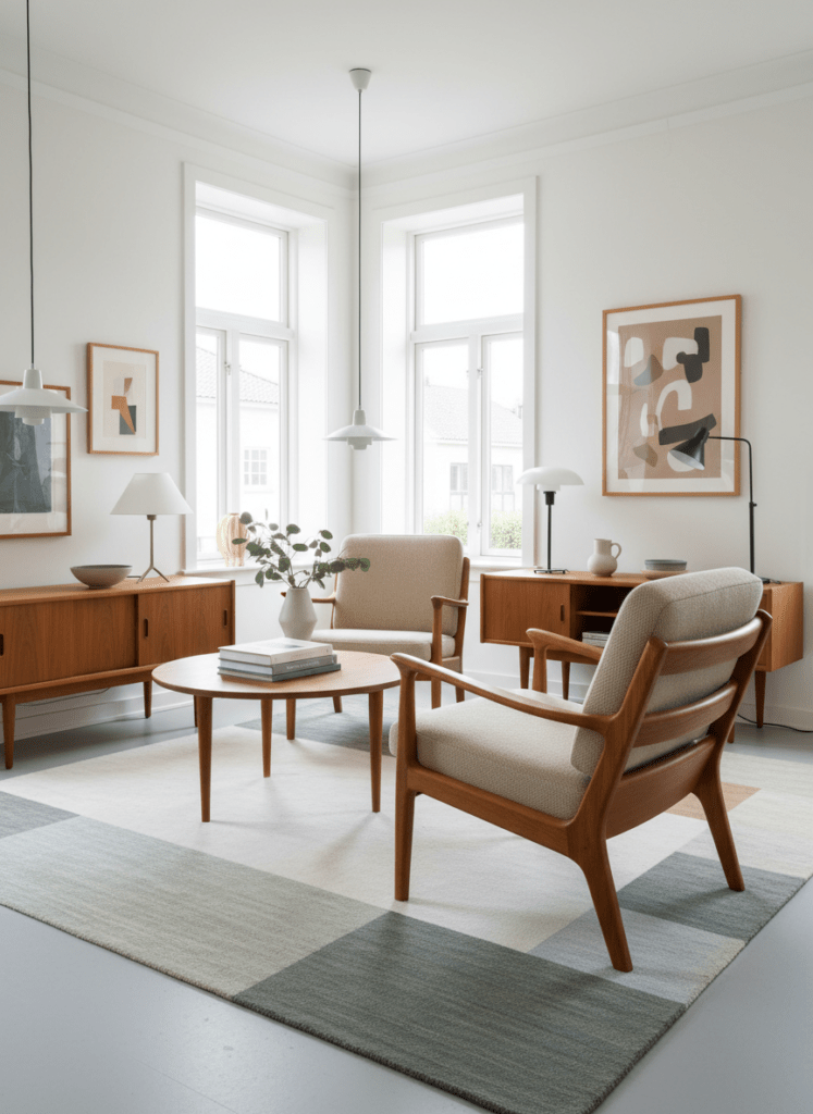 Loungefåtölj Senator i teak av Ole Wanscher