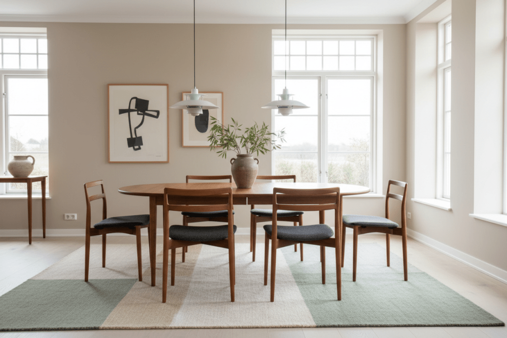 Harry Østergaard stolar i teak, 4 st, Randers Møbelfabrik, Hallingdal 65