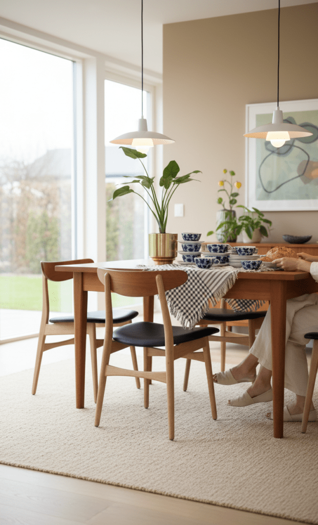 Hans J. Wegner CH30 ikonisk dansk matstol i ek och teak från Carl Hansen & Søn