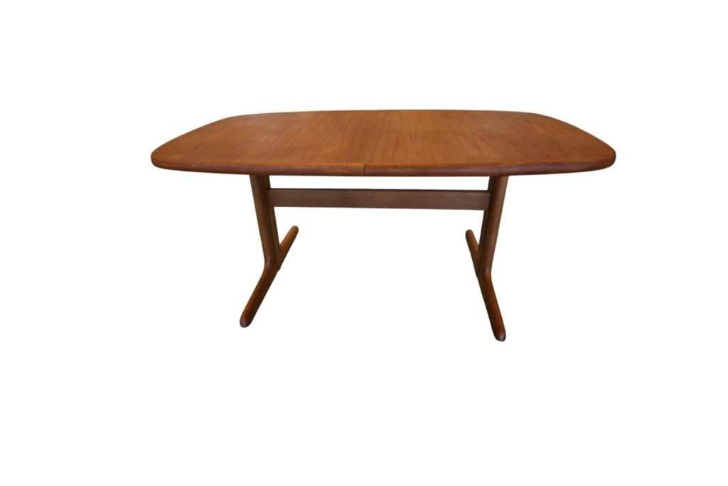 Skovby Møbelfabrik ovalt matbord i teak. 165x100x73 cm+2×50 cm