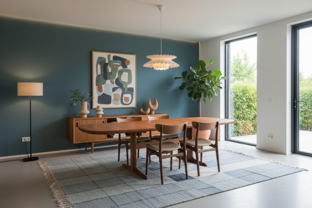 Skovby Møbelfabrik ovalt matbord i teak. 165x100x73 cm+2×50 cm