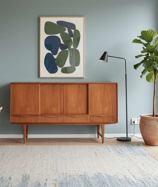 E.W. Bach skåp i teak Sejling Stolefabrik Danmark. 196x44x113 cm