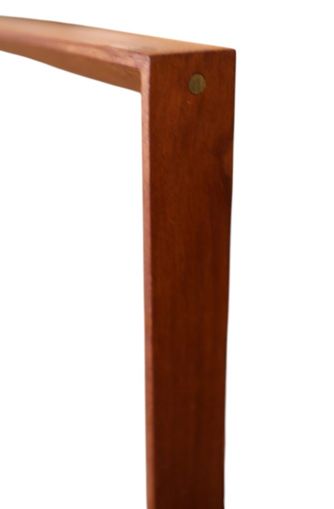 Dansk helkroppsspegel i teak. 50x103 cm