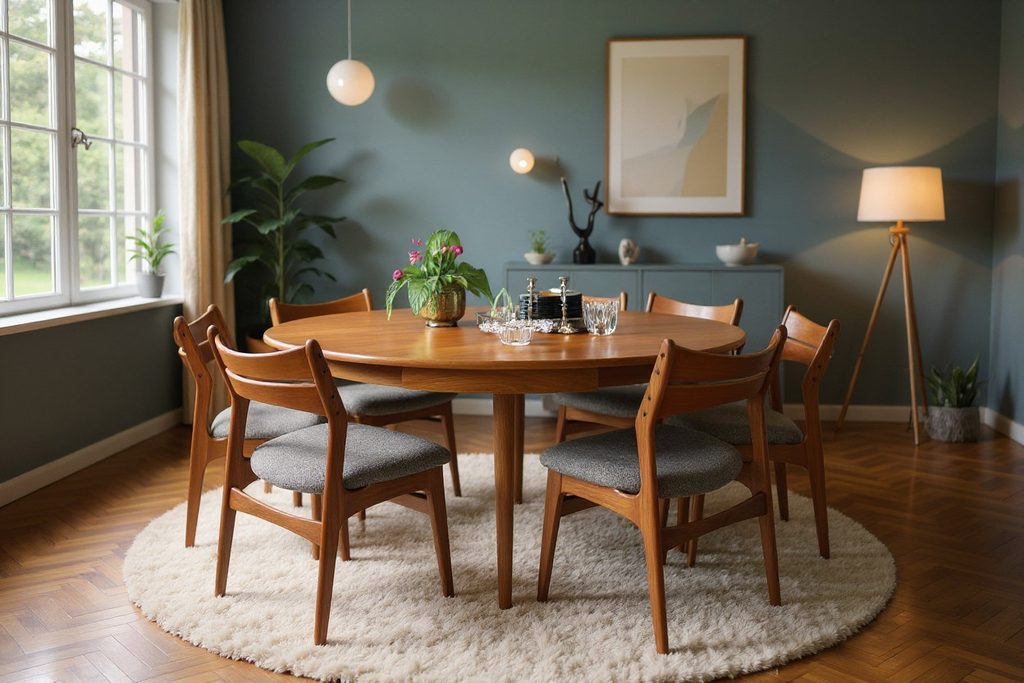 Erik Buch stol modell 310 i teak. 51 cm bred
