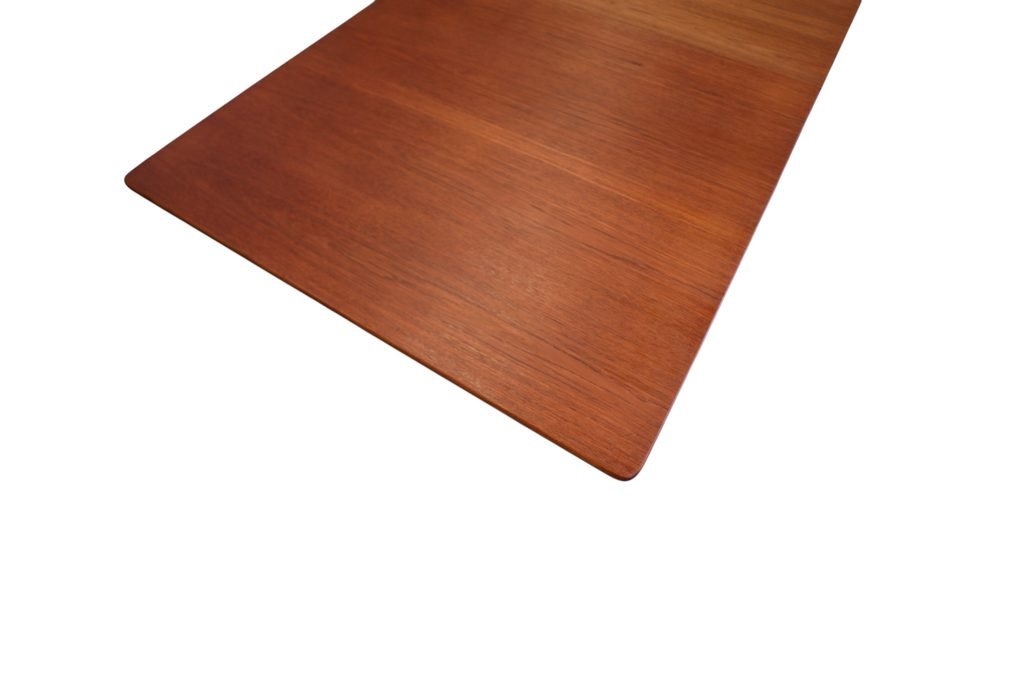 Hans J. Wegner matbord AT 310 i teak & ek för Andreas Tuck. 160x86x73+2×40 cm